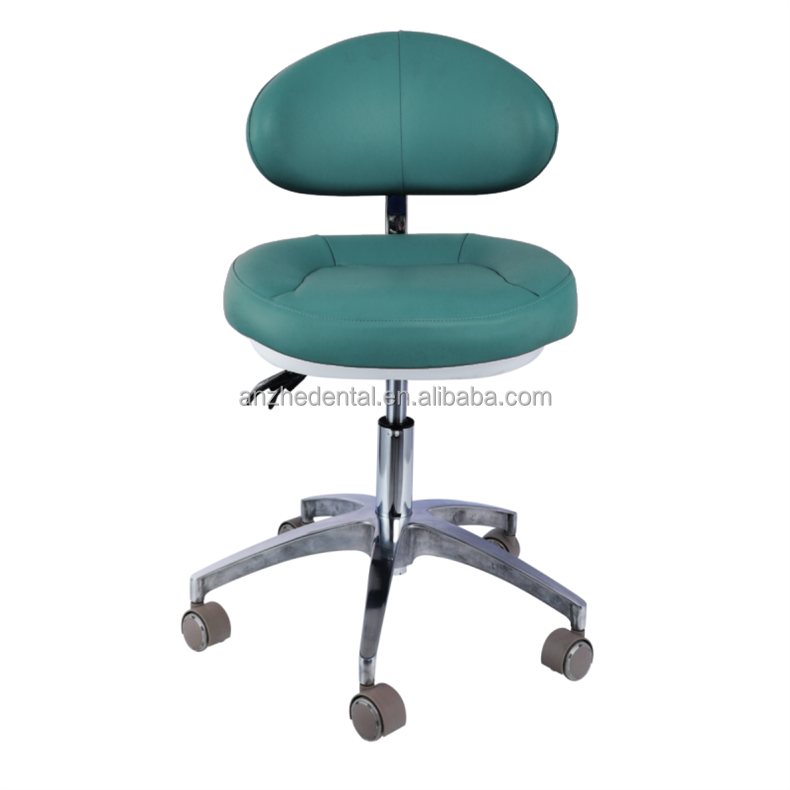 Micro Fiber Leather Dentist Stool Big Backrest Salon Stool Soft Cushion Surgical Stool For Dentist