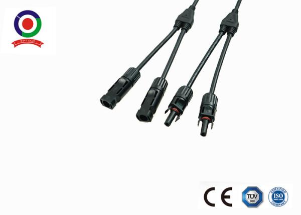 Homem do certificado do CE ao conector de ramo fêmea de Y com cabo solar 4mm2 do picovolt