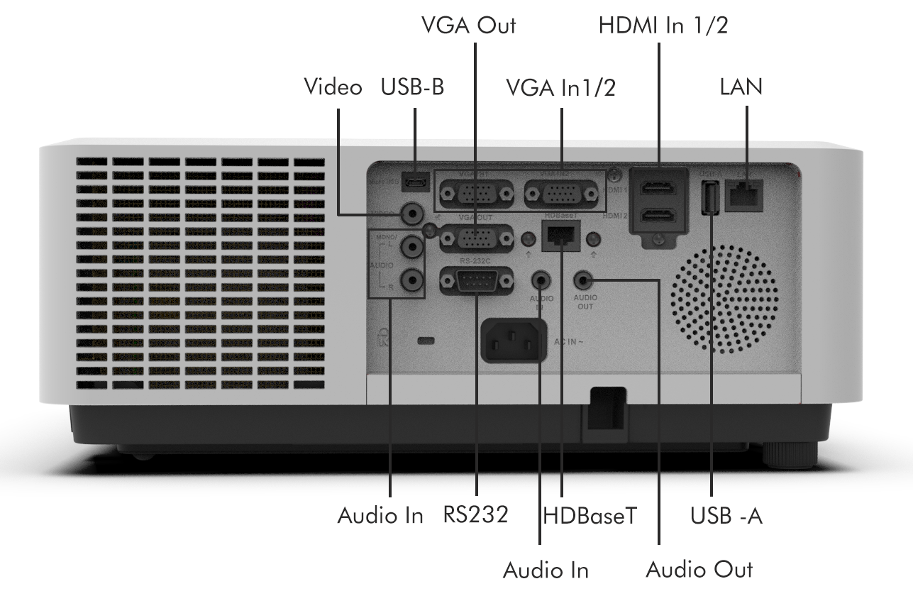 8500 Lumen DLP Laser Projector with Short-Throw Clarity