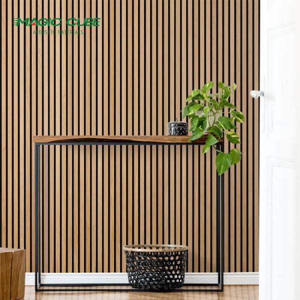 Handcrafted Wood Acoustic Panels HPL Finish for Sound Absorption by Woodupp Akupanel