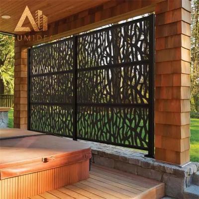 Laser cut metal screen panels