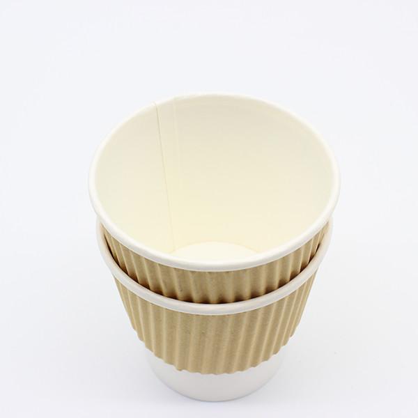 Varnishing Hot Coffee Cups Disposable Paper  Custom Disposable Coffee Cups