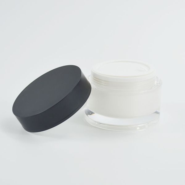 Straight Round Shape Acrylic Plastic Container for Customized 150g Capacity Cream Jar