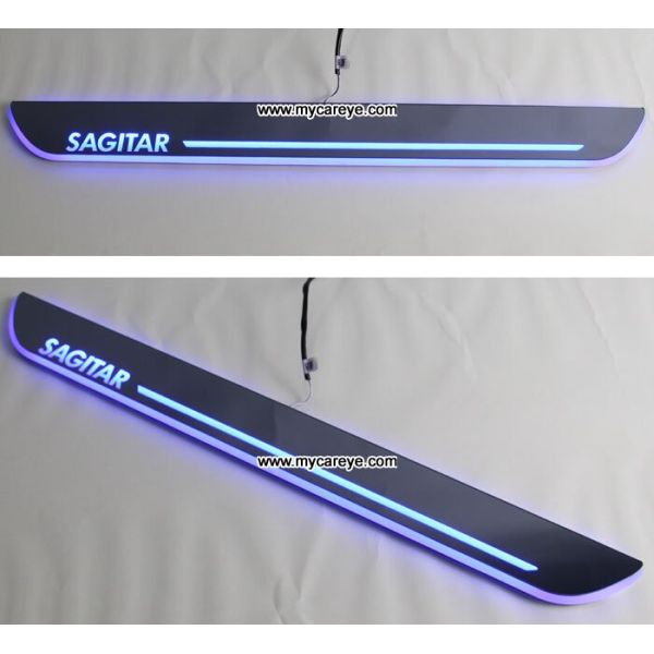 Volkswagen Sagitar car welcome light led Moving Door sill Scuff Pedal Lights