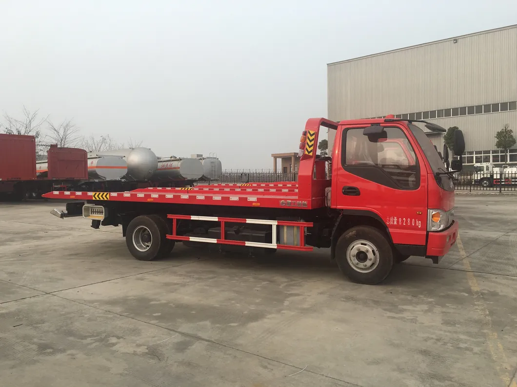 One Carry Two Road Wrecker Truck 5tons Flatbed Tow Truck Road Rescue Vehicles