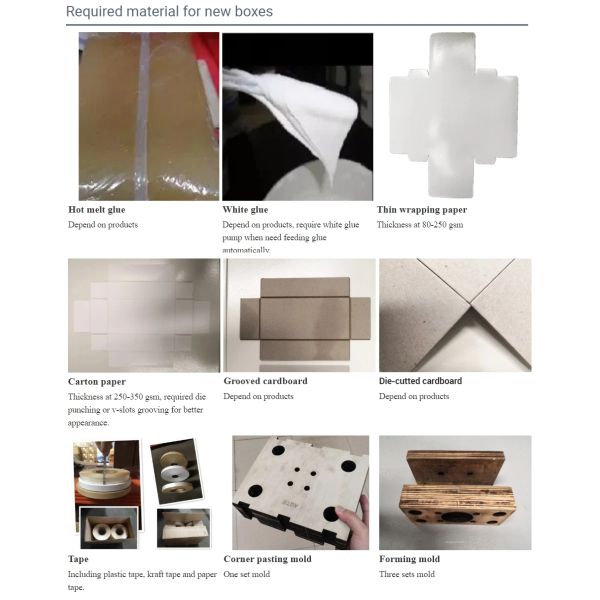 Caixa de cartão de papel máquina de fazer pasta de cola