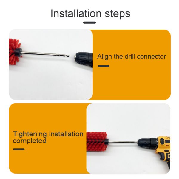 Long-Handled Drill Brush Fits Perfectly Into Nooks And Crannies