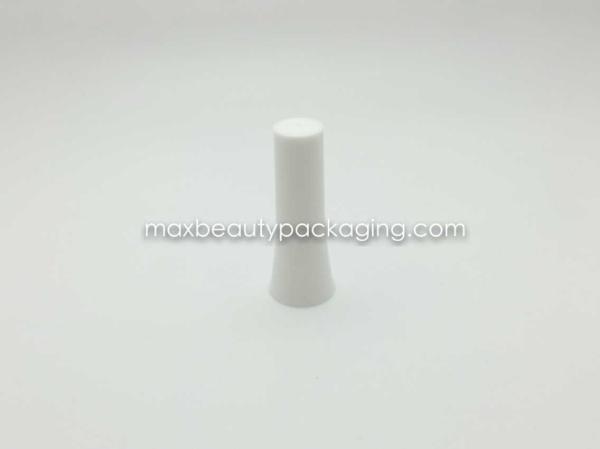 N1049 glossy matte white injection long nail polish cap nail polish packaging plastic cap uv coating color available