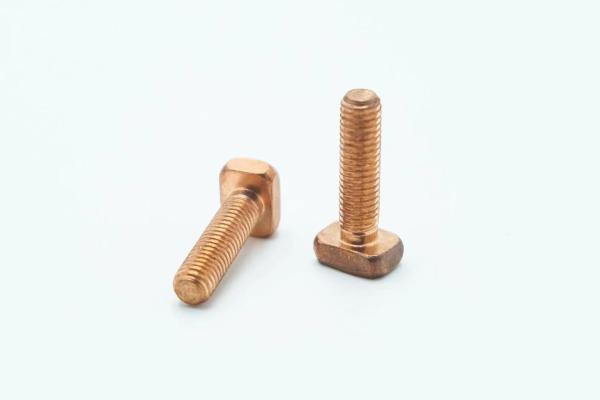 Square Head T Shaped Screw M8x30mm Steel C1022 Material 17.59g Weight