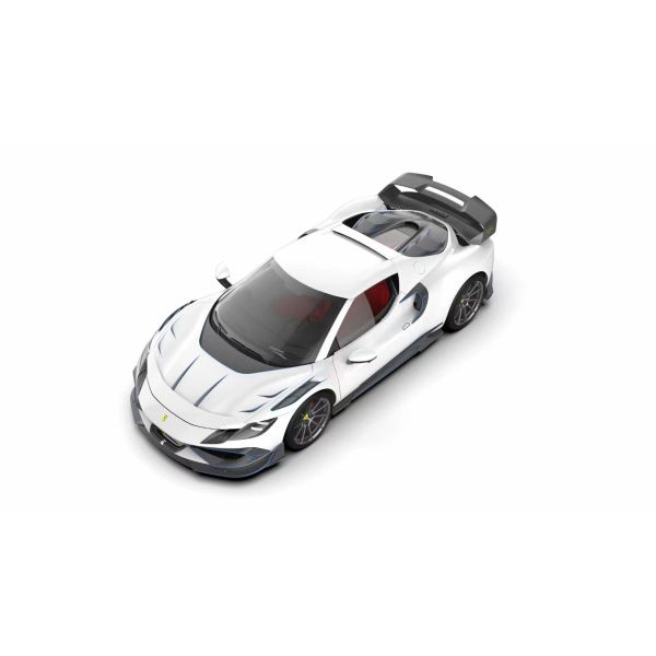 296GTB Ferrari Kit Car Body 2021 Dry Carbon Fiber Front Lip Car Front Bumper Diffuser