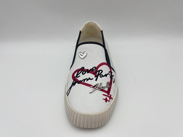 Summer Womens Flat Leather Shoes White Slip On Lazy Casual Shoes