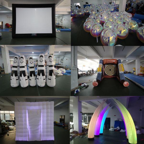 decoração inflável grande do globo da neve do gramado de 4m/do globo neve da explosão