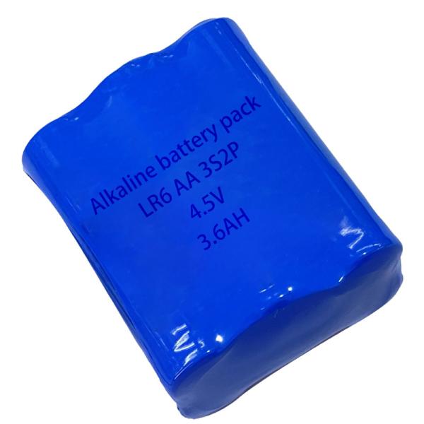 4.5V LR6 Bateria Alcalina AA Bateria Alcalina Primária 3S2P