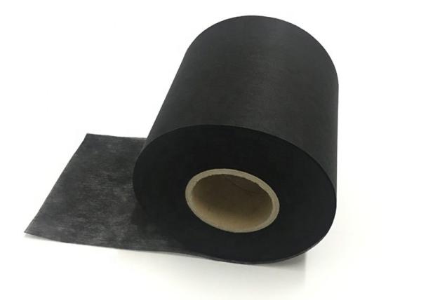 Fashion Spunlace Nonwoven Fabric White / Black Color With Flat Appearance