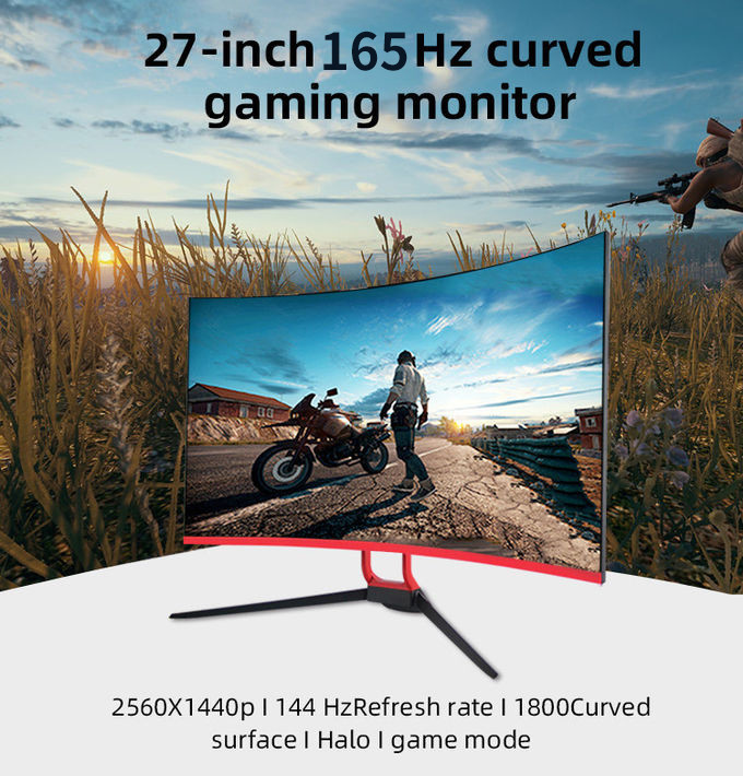 1MS 165hz 27 дюймовый изогнутый игровой монитор 2K VA панельный игровой монитор