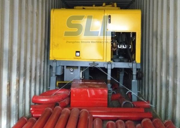 Lightweight Concrete Mixer Pump With Mixer Electric Motor Double Shaft Type