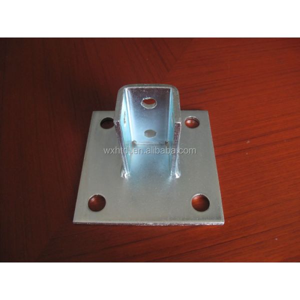 Standard Steel Channel Post Base Accessories C Channel  1-5/8