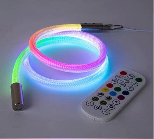 12V incrível revestimento tecido RGBW 360 graus flexível tubo macio pixel RGBIC neon nen tiras de iluminação fita