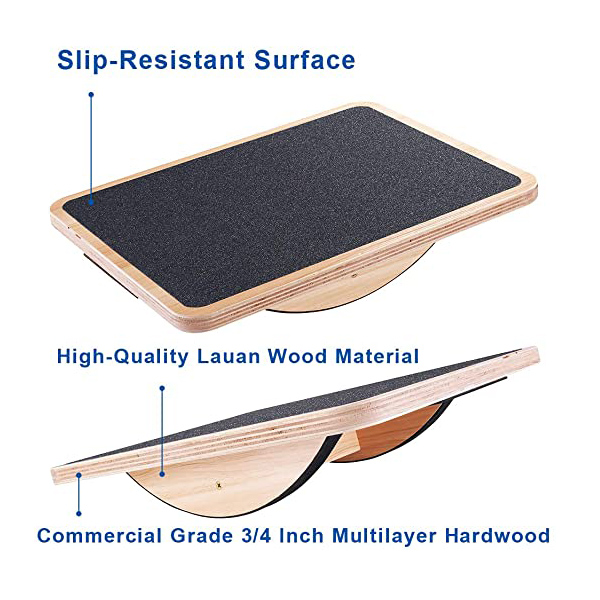 Anti Scratch Wooden Fitness Equipment Office Standing Desk Balance