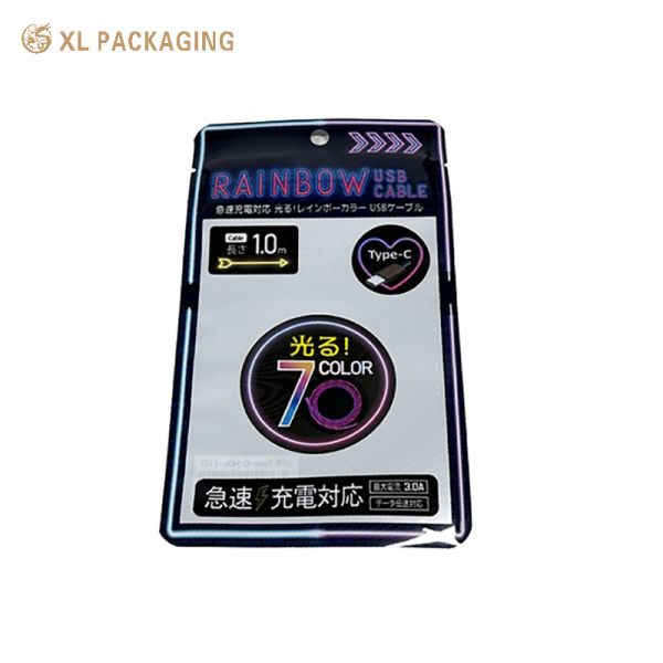 Custom 3.5 Mil Mylar Food Packaging Bags with Die Cut XL packing