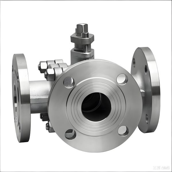 3 Way Flange Ball Valve Stainless Steel 304 316 L/T Port Manual Three Way Ball Valve for Water Oil Gas