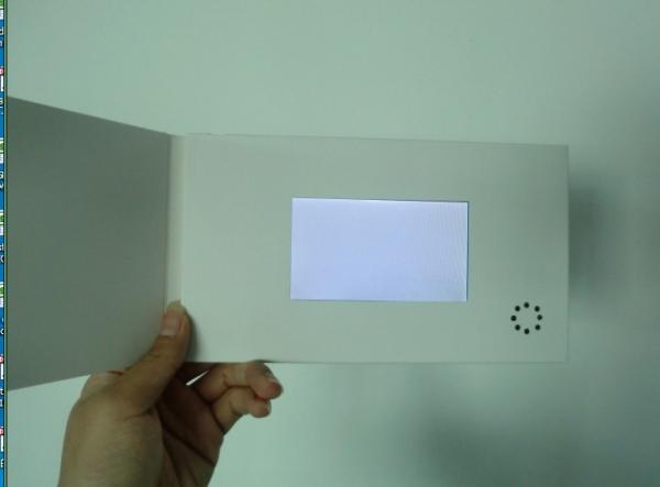 CMYK Printing Custom Video Greeting Cards , USB Charging Digital Video Brochure