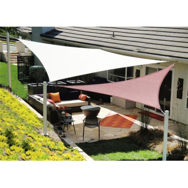 High Gram Weight Triangle Sun Shade Canopy Sail High Density Polyethylene Founded
