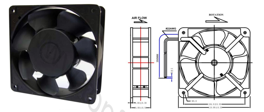 High Speed Explosion Proof Exhaust Fan , AC220V Bathroom Exhaust Fan 50 / 60hz