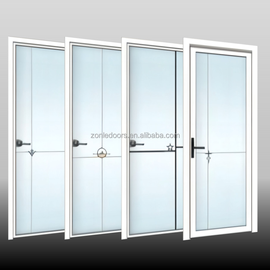 Curved Gray and Black Golden Frame Bathroom Corner Shower Room Slide Glass Shower Door Enclosure