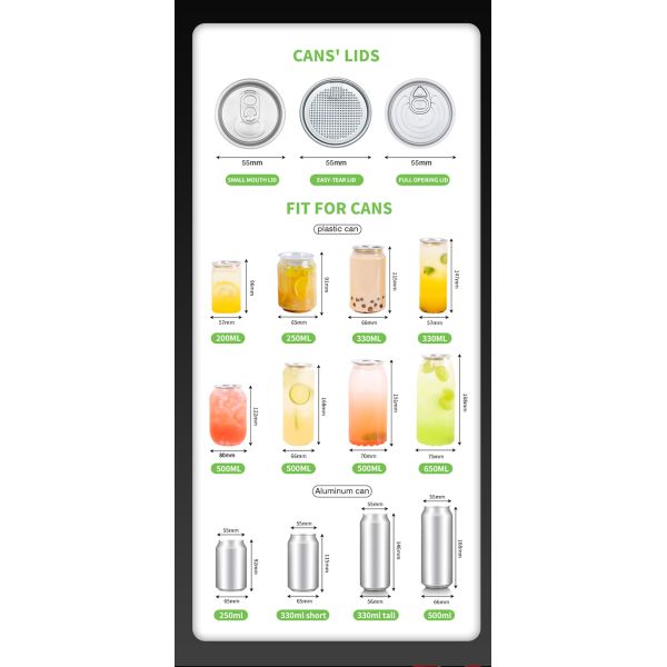 Commercial Automatic Beverage Bottle Sealing Machine For PET Can With Touch Screen