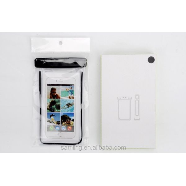 Colorful Waterproof Pouch For Swimming Pvc Waterproof Phone Dry Bag 6.5IN