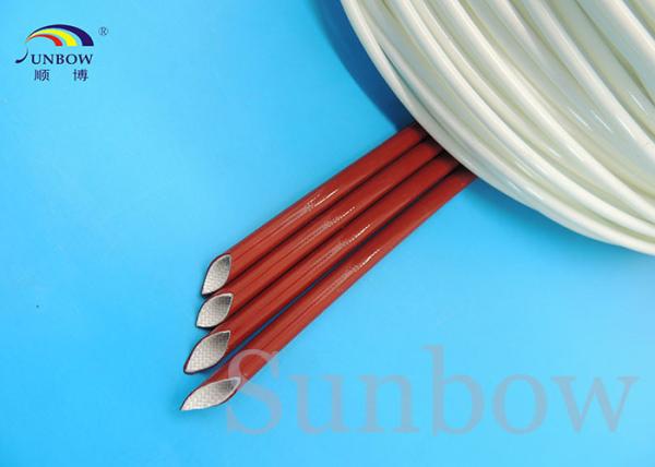 UL Brick Red Silicone fiberglass sleeving silicone rubber coated fibreglass sleeves