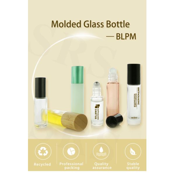 BLPM Glass Roll On Bottle Customized 4ml 5ml 8ml 10ml For Personal Care Usage