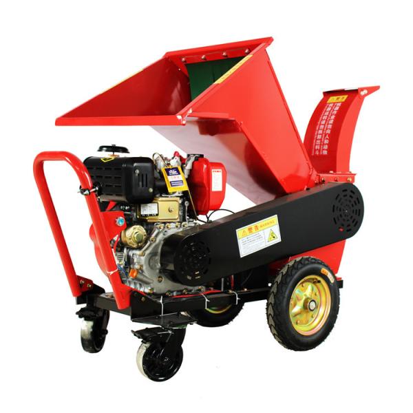 900KG/ H PTO Driven Chipper Shredder Log Wood Garden Waste Shredder 7.4kw