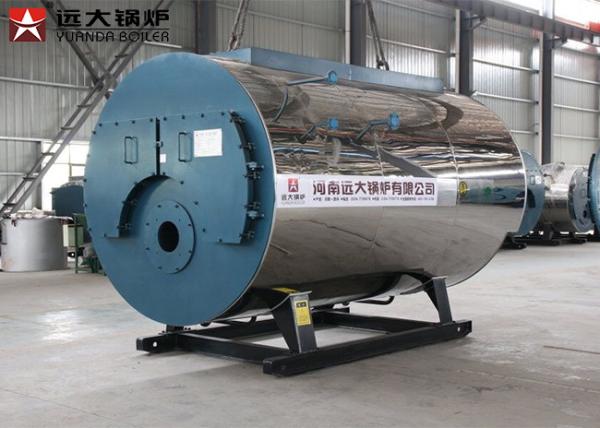1500 Kg/H Generating Natural Gas Steam Boiler Horizontal For Paper Mills Industry