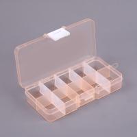 Boîte de rangement en plastique à grille 10 orange Boîte d' organisateur à diviseur amovible