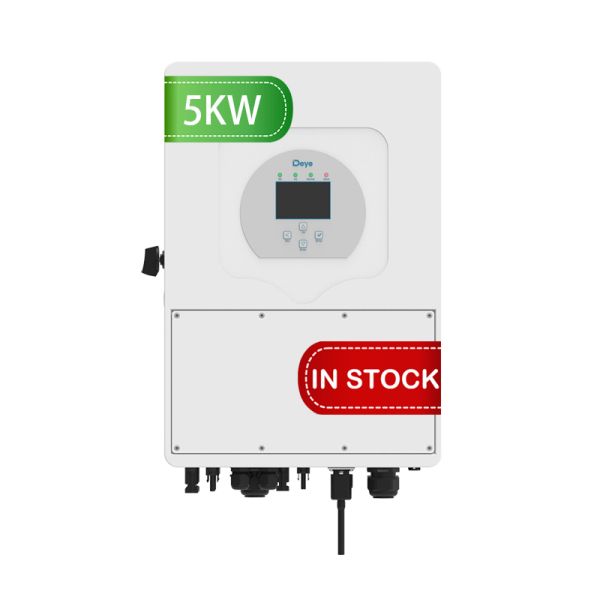Available Deye 5KW 3 Phase High Voltage Solar Inverter 5KW Hybrid Solar Inverter for Home Solar System