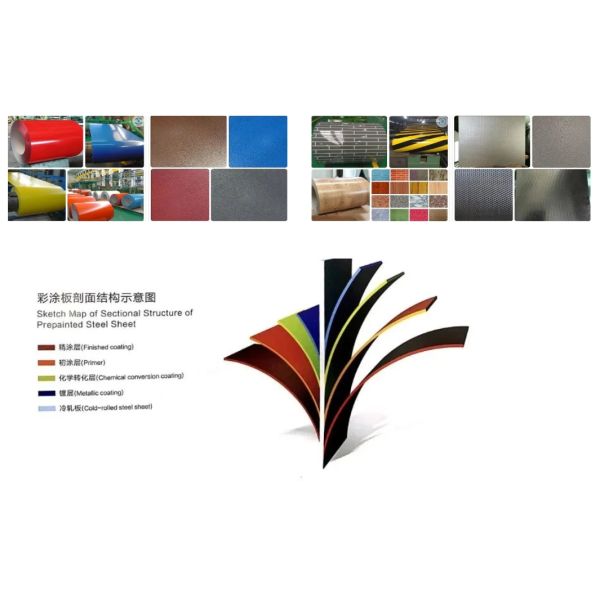 508mm 610mm Prepainted Galvanized Steel Coil Manufacturer 18 Gauge 26 Gauge Galvanized Sheet Metal