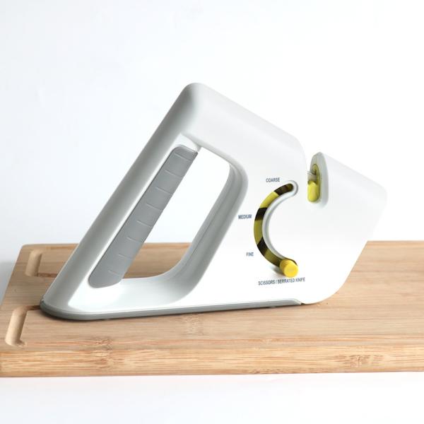 4 stage knife sharpener 2in1 portable kitchen sharpener to resore nonserrated blades quickly