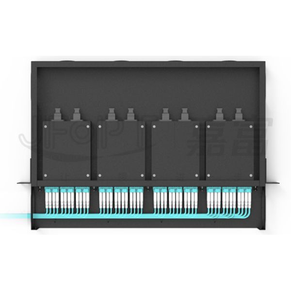19 Inch 1U 96F MPO Fiber Patch Panel MPO / MTP Patch Panel