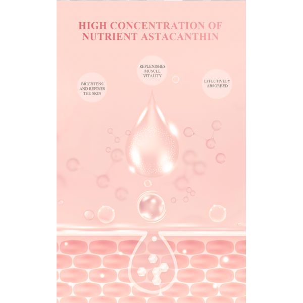 OEM Hot Selling Lightening Moisturizer Astaxanthin Repair Essence Brightening Repair Freeze-Dried Powder Firming Ampoule Serum
