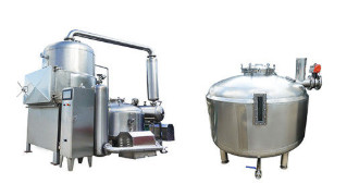 Compact Design Pumpkin Frying Machine , Continuous Vacuum Fryer Energy Saving