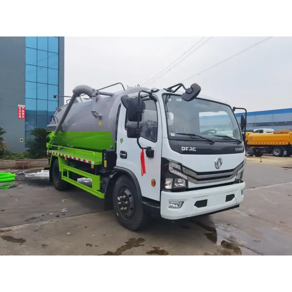 Dongfeng 6cbm, 8cbm, and 10cbm Vacuum Trucks, 4X2, 6-Wheel Vacuum Trucks for Sale.