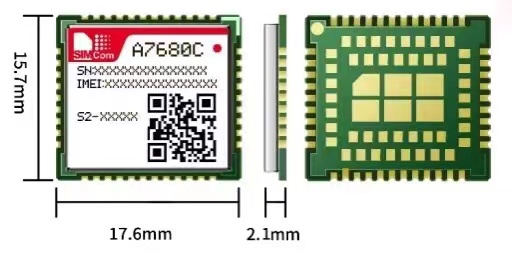 SIMCOM A7680C 	IOT Wifi Module LTE CAT1 Module Super Small Size