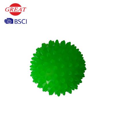 Customized Logo Soft Spiky Massage Ball , Ecofriendly PVC Massage Ball For Neck