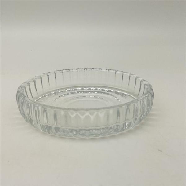 Home Decoration Glass Bathroom Accessories Set With Vertical Stripe