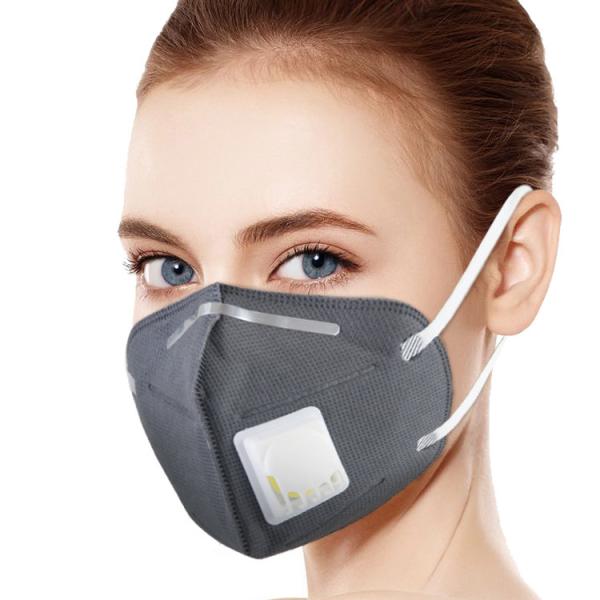 Construction FFP2 Respirator Mask Anti Virus One Way Valves No Contra - Flow