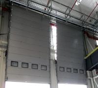 Porte sectionnelle commerciale isolée par couleur faite sur commande de portes de garage