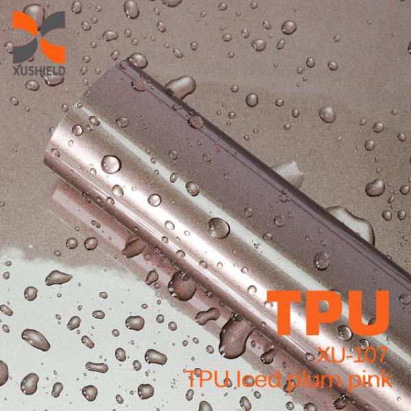 TPU Iced plum pink Hot Selling PPF 5 Years Warranty Anti-yellow Self Healing 1.52*17m TPU Car Paint Protection Film