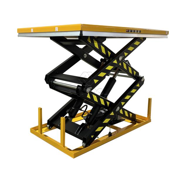 350kg Hydraulic Electric Mobile Double Scissor Lift Table Cart 70 Max Height